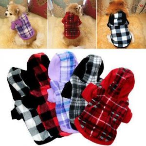 Pet Fleece Hoodie Clothes Puppy Dog Warm Jumper Sweater Coat Small Chihuahua Cat