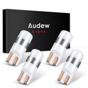 shopping  ציוד ואבזרי הרכב  Audew T10 3030 SMD Car LED Interior Light Bulb Indoor Lighting Parking Lamp 6000K Xenon White Canbus Error Free Waterproof 4Pcs 