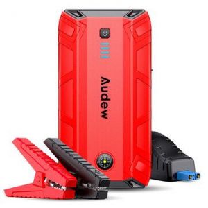 AUDEW 1500A 18000mAh Portable Car Jump Starter Battery Charger Emergency Booster Powerbank with LED Flashlight Compass QC 3.0