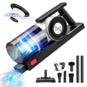 AUDEW 120W 10000PA Stick Vacuum Cleaner with Powerful Cyclonic Suction Rechargeable with Stainless Steel Filter