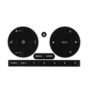 Car Radio Stereo Button Decals Worn Peeling Repair Stickers For Fiat 500 