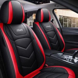 iMars SC4 Universal Car Front Seat Mat Covers PU Leather Breathable Cushion Pad 360&deg; Full Protection