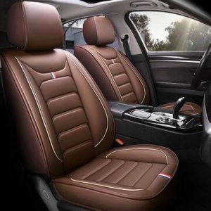 shopping  ציוד ואבזרי הרכב  Deluxe 5-Seats Car Seat Cover Cushion Leather Pad Front Rear Cushion Protector