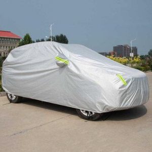 shopping  ציוד ואבזרי הרכב  Universal SUV Full Car Cover Outdoor Waterproof Sun Rain Snow Protection UV Auto Case Cover Umbrella Silver