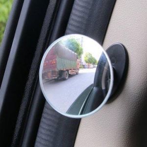 5CM Car B Pillar Door Side Blind Spot Rearview Mirror HD Convex Glass 360&deg; Wide Angle Mirror