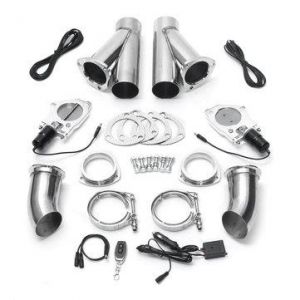 3" 76mm Exhaust Muffler Valve Cutout E-Cut System Dump Electric Wireless Remote