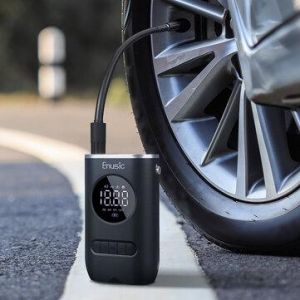 Enusic&trade; 4000mAh 150PSI OLED Display Wireless Air Pump Digital Tire Pressure Detection LED Tyre Inflator TP03 For Car Bik