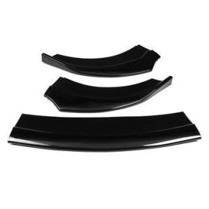 3X Gloss Black Front Bumper Lip Spoiler Splitter Protector For Dodge Charger SRT 2015-2019