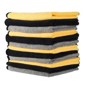 MATCC 12PCS Super Absorbent Towels Microfiber Cleaning Cloths Car Professiona Care Washable Multi Use