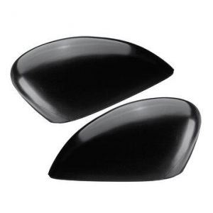 1PC Left/Right Matte Black Wing Door Rearview Mirror Cover For Ford Fiesta MK7 08-17