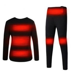 Men Women Electric Heated Underclothes Shirt + Trouser Outdoor Underwear Set Clothing Hiking Skiing Motorcycle Cycling Warm USB Th