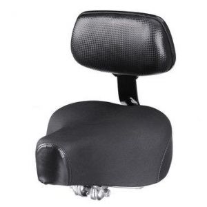 Universal Black Electric Scooter Vehicle Bicycle Bike Saddle With Back Seat Safety