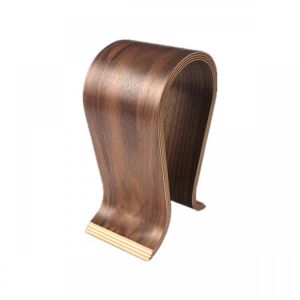 shopping אוזניות ורמקולים Omega Shape Wood Headphone Holder Earphone Stand Hanger Bracket Desk Display Shelf Rack