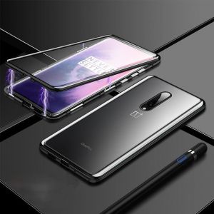 Bakeey 360&ordm; Curved Screen Front+Back Double-sided Full Body 9H Tempered Glass Metal Magnetic Adsorption Flip Protective C
