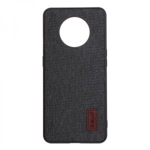 shopping כיסויים לטלפון Bakeey Luxury Fabric Splice Soft Silicone Edge Shockproof Protective Case For OnePlus 7T