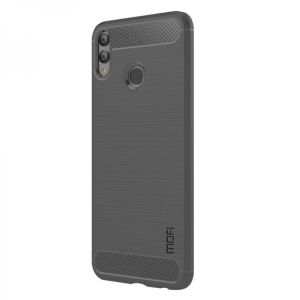 Mofi Carbon Fiber Pattern Shockproof Soft TPU Back Cover Protective Case for Huawei Honor 8X