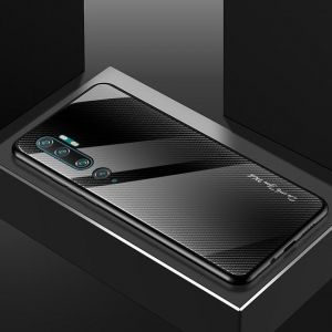 Bakeey Carbon Fiber Gradient Color Tempered Glass Protective Case for Xiaomi Mi Note 10 / Xiaomi Mi Note 10 Pro / Xiaomi Mi CC9 Pr