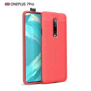 Bakeey Shockproof Soft Litchi Texture Silicone Protective Case For OnePlus 7 PRO