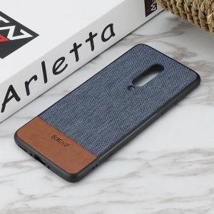 Bakeey Luxury Fabric Splice Soft Silicone Edge Shockproof Protective Case For OnePlus 7 Pro