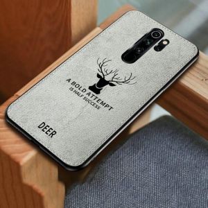 Bakeey Deer Luxury Canvas Cloth Shockproof Anti-fingerprint Protective Case for Xiaomi Redmi Note 8 Pro