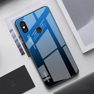 Bakeey Gradient Color Tempered Glass + Soft TPU Back Cover Protective Case for Xiaomi Redmi 6 Pro / Xiaomi Mi A2 Lite