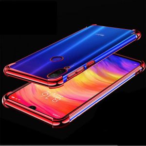 shopping כיסויים לטלפון Bakeey Transparent Shockproof Plating Soft TPU Protective Case For Xiaomi Redmi Note 7 / Redmi Note 7 Pro