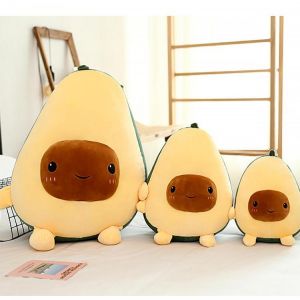 shopping כיסויים לטלפון 25/35/60CM Cute Avocado Stuffed Plush Toy Soft Baby Doll Cartoon Fruit Pillow Sofa Cushion for Kids Birthday Gift