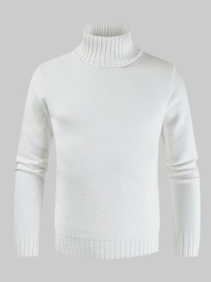 shopping חולצות וסוודרים Men&#039;s New Male Self-cultivation High Collar Solid Color Sweaters