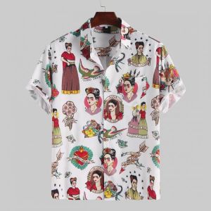 Palace Characters Print Short Sleeve Shirts