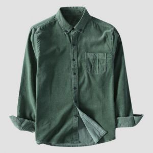 Mens Vintage 100% Cotton Slim Fit Casual Shirts