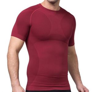 Seamless Sport Compression Underwear T-Shirts Breathable Elastic O Neck Undershirt