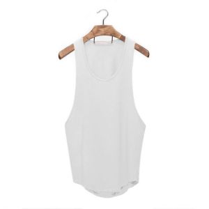 Mens Summer Sleeveless Cotton Breathable Sweat Loose Fit Workout Tank Tops
