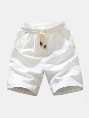 shopping מכנסיים Mens Summer Fashion Breathable Solid Color Casual Shorts