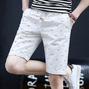 Men's Printing Trend Cotton Leisure Shorts Pants
