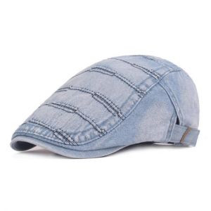 shopping מכנסיים Men Summer Denim Beret Caps Forward Caps Outdoor Travel Visors Retro Hat