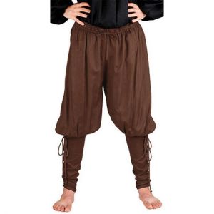 Medieval Renaissance Mens Pirate Knight Trousers Lace Long Pants Shorts
