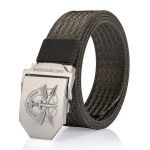125CM Mens Nylon Military Durable Metal Buckle Belt Casual Breathable Jeans Waistband