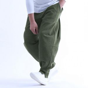 Mens Elastic Cotton Breathable Brief Solid Color Comfy Fashion Casual Straight Pants