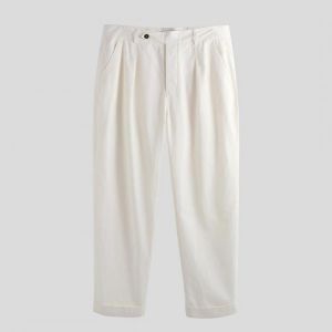 Mens Solid Color Cotton Comfortable Casual Pants