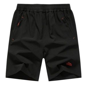 Mens Plus Size S-6XL Loose Casual Outdoor Solid Color Knee-length Sports Beach Shorts