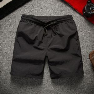 Polyester Pockets Solid Color Quickly Dry Board Shorts for Men