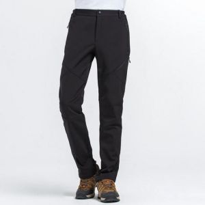 Mens Outdoor Water-repellent Sport Pants Soft Shell Fleece Lining Thermal Quick-dry Trousers