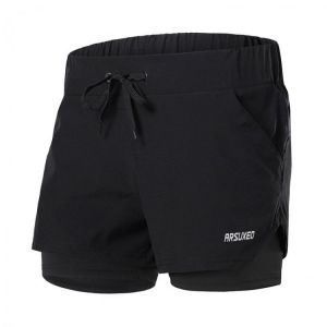 shopping מכנסיים ARSUXEO Men&#039;s 2-in-1 Sports Running Shorts Quick-dry Breathable Soft Fitness Gym Yoga Cycling Short Pants