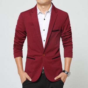 shopping מעילים וג׳קטים Men&#039;s Korean Solid Youth Slim Jacket Small Casual Suits