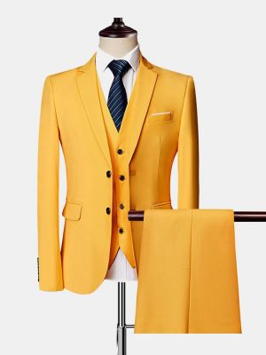 Three Pieces Wedding Suit Business Formal Show Evening Party Dressing Suits