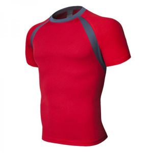 Men&#039;s Running Fitness Slim Quick-drying T-shirt Breathable Color Block Short Sleeve Tops