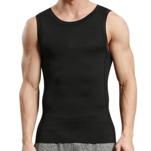 shopping בגדי ספורט Tight Men&#039;s Tight Sport Quick Drying Vest Casual Running Fitness Body Building Elastic Vest