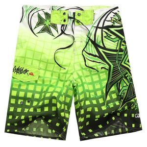 Mens Summer Casual Holiday Quick Drying Loose Printing Beach Surf Board Shorts