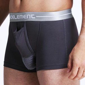 Mens Modal U Convex Separation Physiological Boxers Briefs Health Care Casual Underwear