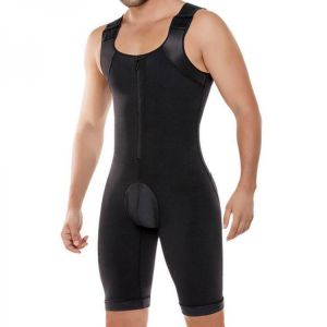 Mens Plus Size Onesies Bodybuilding Butt Lifting Zipper Up Body Control Shapewear Underwear